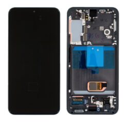 LCD screen Samsung S901 S22 5G with touch screen and frame Graphite/Gray original (service pack)