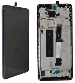 LCD screen Xiaomi Mi 10T Lite 5G with touch screen with frame Atlantic Blue original (service  pack)