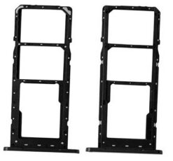 SIM card holder Samsung A14 4G A145 Black original (service pack)
