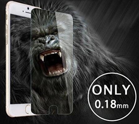 Screen protection glass "Gorilla 0.18mm" Apple iPhone 15 Pro Max black bulk