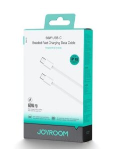 USB cable JOYROOM (S-45) "USB-C (Type-C) to USB-C (Type-C)" (60W 1m) white