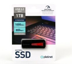 USB memory drive SSD Platinet USB 1TB (USB 3.2; R/W 1000/800 MB/s)