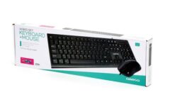 Wired keyboard and mouse OMEGA OKM-09 black