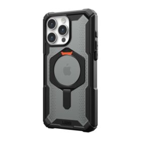 Kaitseümbris Plasma XTE, Apple iPhone 15 Pro Max, must/oranž, MagSafe, tugijalaga, Urban Armor Gear (UAG)