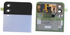 LCD screen Samsung F721 Z Flip4 5G with touch screen with frame (Outer) Blue original (used Grade C)