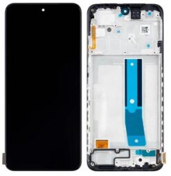 LCD screen Xiaomi Redmi Note 12S with touch screen with frame Onyx Black original (service pack)