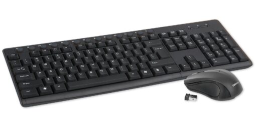 Wireless keyboard+mouse OMEGA OKM071B black