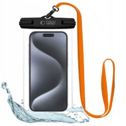 Veekindel ümbris Tech-Protect UWC7 6.9 must/oranž