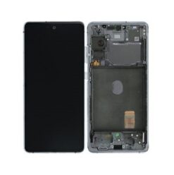 LCD screen Samsung G780/G781 S20 FE with touch screen and frame Cloud White original (service pack)