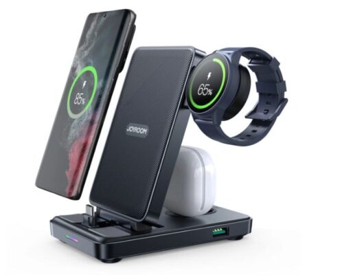 Charging station USB-C JOYROOM 4in1 (JR-WQS01) (Phone;AirPods;Watch; USB) black