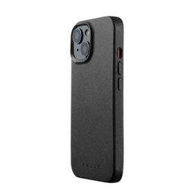 Kaitseümbris Apple iPhone 15, must, MagSafe, naturaalsest nahast, Mujjo