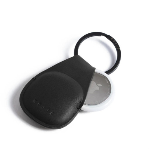 Ümbris võtmehoidjaga Apple AirTag jaoks, must, naturaalsest nahast, Mujjo - Image 4