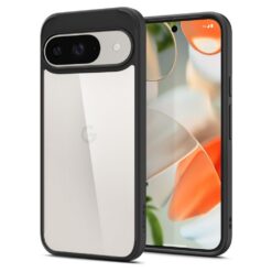 Kaitseümbris Ultra Hybrid, Google Pixel 9 Pro / Pixel 9, läbipaistev musta äärega, Spigen