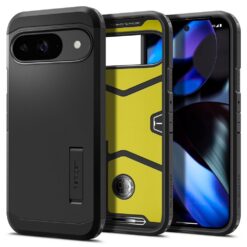 Kaitseümbris Tough Armor, Google Pixel 9 Pro / Pixel 9, must, Spigen
