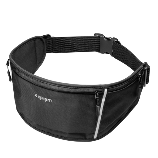 Spordikott vööle Dynamic Shield Waist Bag, kuni 6.9" telefonile, must, A710, Spigen