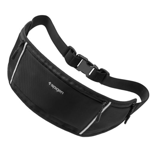 Spordikott vööle Dynamic Shield Waist Bag, kuni 6.9" telefonile, must, A710, Spigen - Image 3