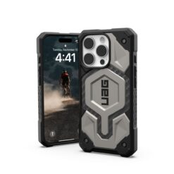 Kaitseümbris Monarch Pro, Apple iPhone 16 Pro, titaan, MagSafe, Urban Armor Gear (UAG)