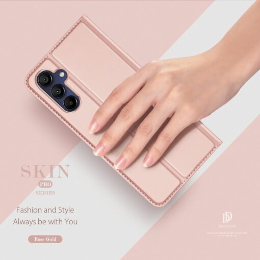 Telefoniümbris Dux Ducis Skin Pro Samsung A165 A16 4G/A166 A16 5G roosa-kuld - Image 2