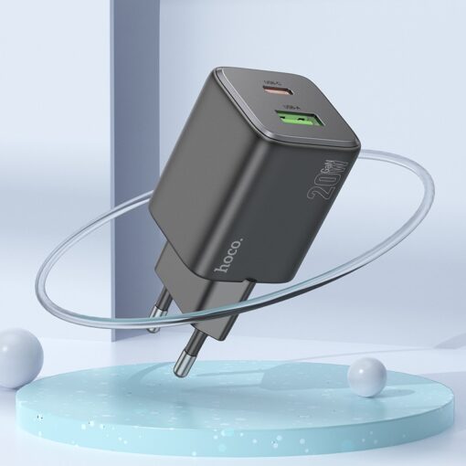 Laadija Hoco N41 20W GaN USB-A/USB-C must - Image 3