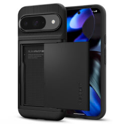Kaitseümbris kaarditaskuga Slim Armor CS, Google Pixel 9 Pro / Pixel 9, must, Spigen