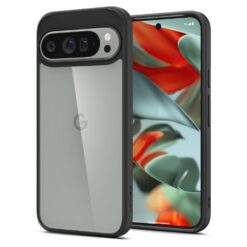 Kaitseümbris Ultra Hybrid, Google Pixel 9 Pro XL, läbipaistev musta äärega, Spigen