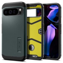 Kaitseümbris Tough Armor, Google Pixel 9 Pro XL, tumeroheline, Spigen
