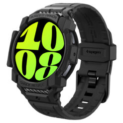 Kaitseümbris kellarihmaga Rugged Armor Pro, Samsung Galaxy Watch7 40mm, must, Spigen