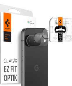 Tagakaamerate kaitseklaas EZ Fit Optik, Google Pixel 9, komplektis 2tk, läbipaistev, Spigen