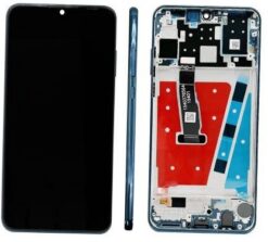 LCD screen Huawei P30 Lite 48MP with touch and frame Peacock Blue ORG