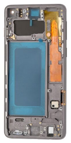 LCD screen Samsung G973 S10 with touch screen and frame Black OLED (real size)