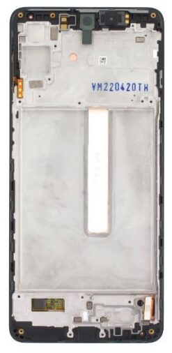 LCD screen Samsung M536 M53 5G with touch screen and frame Black original (service pack)