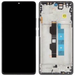 LCD screen Xiaomi Redmi Note 13 Pro 4G/Poco M6 Pro 4G with touch screen with frame Black/Blue original (service pack)
