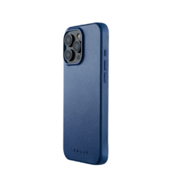 Kaitseümbris Apple iPhone 16 Pro Max, sinine, MagSafe, naturaalsest nahast, Mujjo