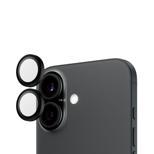 Tagakaamerate kaitseklaasid Hoops, Apple iPhone 16 / 16 Plus, must, PanzerGlass