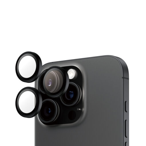 Tagakaamerate kaitseklaasid Hoops, Apple iPhone 16 Pro / 16 Pro Max, must, PanzerGlass