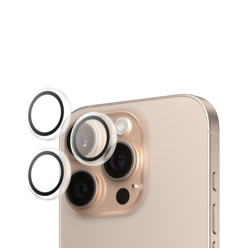 Tagakaamerate kaitseklaasid Hoops, Apple iPhone 16 Pro / 16 Pro Max, läbipaistev, PanzerGlass