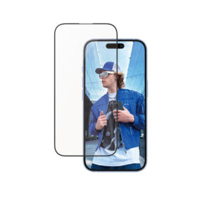 Kaitseklaas alumiiniumraamiga, Apple iPhone 16 / iPhone 15, Ultra-Wide Fit, PanzerGlass