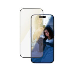 Kaitseklaas silmasõbralik Apple iPhone 16, peegeldumise ja sinise valguse vastane, Ultra-Wide Fit, PanzerGlass