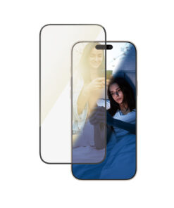 Kaitseklaas silmasõbralik Apple iPhone 16 Pro Max, peegeldumise ja sinise valguse vastane, Ultra-Wide Fit, PanzerGlass