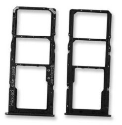 SIM card holder Samsung A515 A51 2020 Prism Crush Black original (service pack)