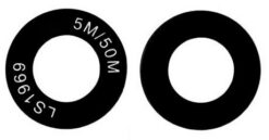 Samsung A145 A14 4G/A146 A14 5G lens for camera Black (lens UltraWide) 1pcs (service pack)