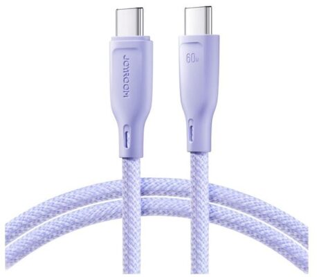 USB cable JOYROOM (S-A34) "USB-C (Type-C) to USB-C (Type-C)" (60W 1m) purple