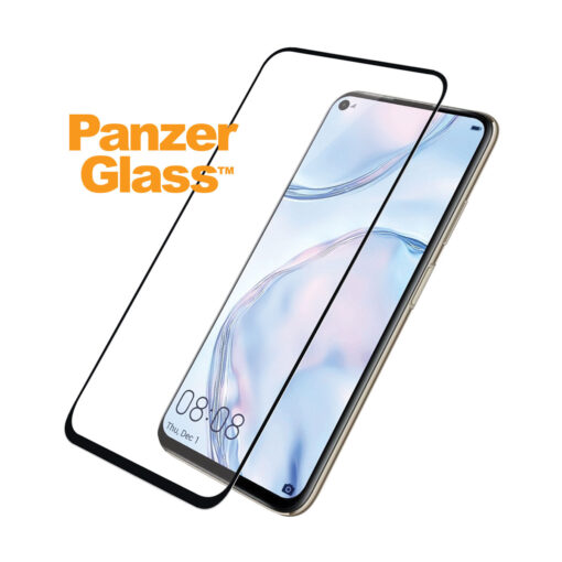 Ekraanikaitseklaas Huawei P40 lite / P40 lite E / Nova 7i, ümbrisesõbralik, musta äärega, PanzerGlass