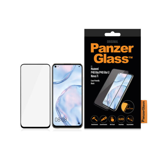 Ekraanikaitseklaas Huawei P40 lite / P40 lite E / Nova 7i, ümbrisesõbralik, musta äärega, PanzerGlass - Image 2