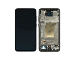 LCD ekraan Samsung A356 A35 5G puuteekraani ja raamiga Black OLED (real size)