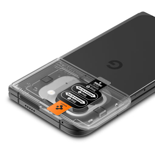 Tagakaamerate kaitseklaas Optik EZ Fit, Google Pixel 9 Pro Fold, komplektis 2tk, läbipaistev, Spigen - Image 5