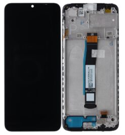 LCD screen Xiaomi Poco C40 with touch screen and frame Black original (service pack)