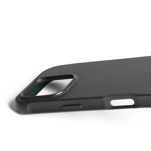 Kaitseümbris Shield Case, Apple iPhone 16 Pro, must, MagSafe, naturaalsest nahast tagaküljega, Mujjo - Image 4
