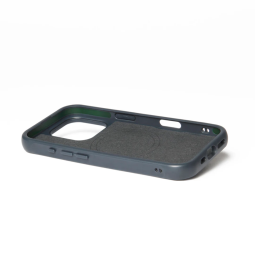 Kaitseümbris Shield Case, Apple iPhone 16 Pro, sinakashall, MagSafe, naturaalsest nahast tagaküljega, Mujjo - Image 10