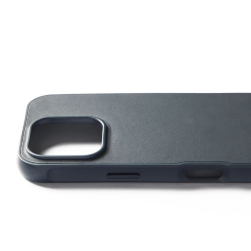 Kaitseümbris Shield Case, Apple iPhone 16 Pro, sinakashall, MagSafe, naturaalsest nahast tagaküljega, Mujjo - Image 3